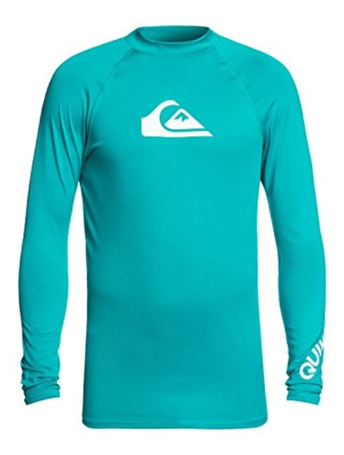 Quiksilver All Time Long Sleeve Rashguard Swim Shirt UPF 50+