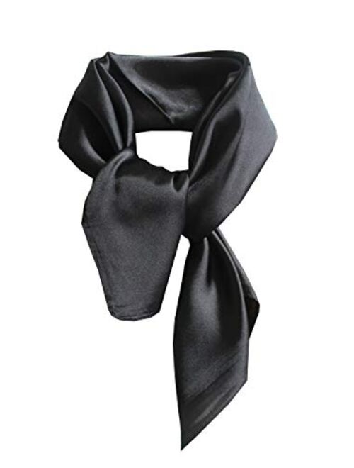 nania Silk square scarf pure color head scarf blend neckerchief