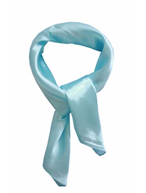 nania Silk square scarf pure color head scarf blend neckerchief