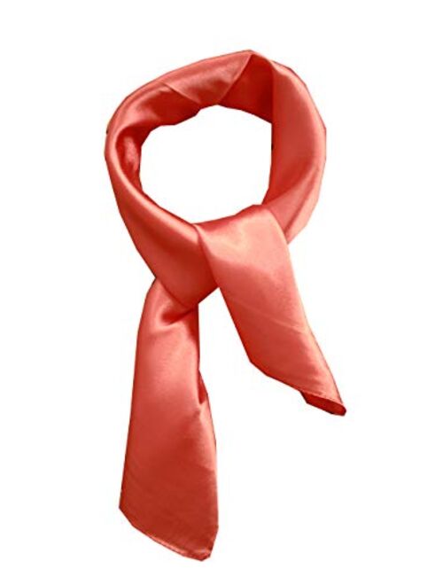 nania Silk square scarf pure color head scarf blend neckerchief