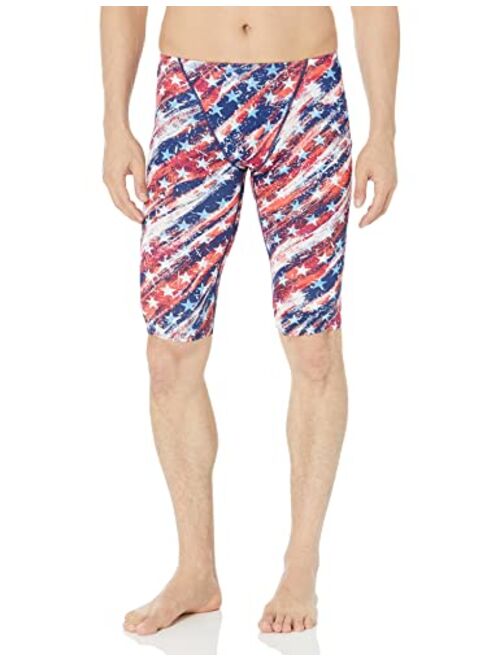 TYR Sport Men's Solid Durafast Jammer Swim Suit