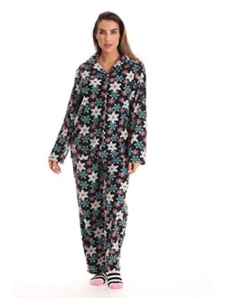 #followme Printed Microfleece Button Front PJ Pant Set with Socks