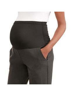 Maternity Oh! Mamma Straight Leg Career Pant with Full Panel (Available in Plus Sizes)