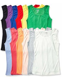 SUMONA 12 Women's Ribbed Fitted Tank Tops A-Shirts