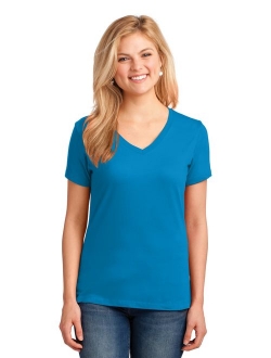 Port & Company Womens V-Neck Fashion T-Shirts