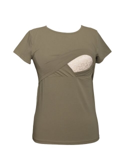 100% premium Cotton - Women Nursing Maternity T-Shirt