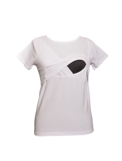 100% premium Cotton - Women Nursing Maternity T-Shirt