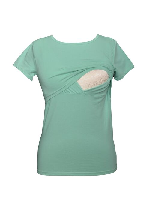 100% premium Cotton - Women Nursing Maternity T-Shirt