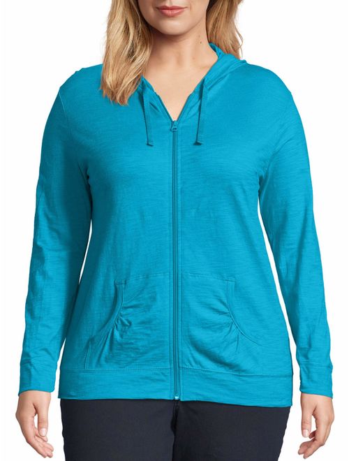 Just My Size Women's Plus Size Slub Jersey Hoodie