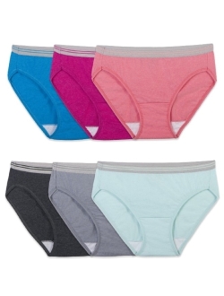 Women's Heather Bikini Panties, 6 Pack