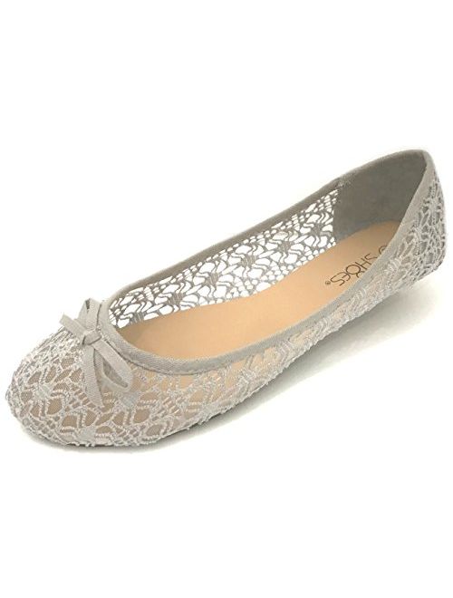 Shoes 18 Womens Canvas Crochet Slip on Shoes Flats