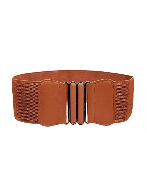 VOCHIC Wide Elastic Plus Size Dress Belt for Women Waist Belts Stretch Waistband