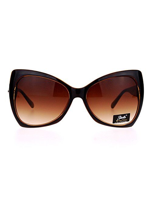 SA106 Unique Oversized Cat Eye Hybrid Butterfly Sunglasses