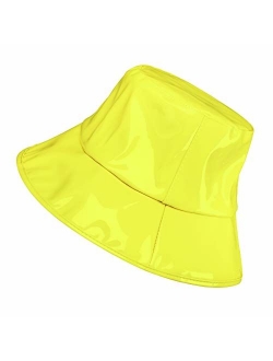 Women's Rain Hats Waterproof Rain Hat Wide Brim Bucket Hat Rain Cap