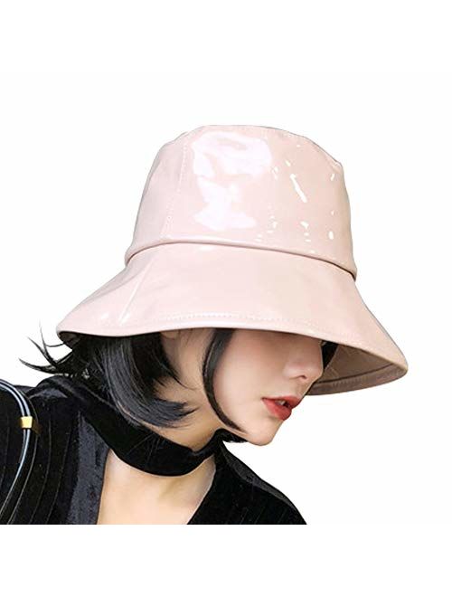 Women's Rain Hats Waterproof Rain Hat Wide Brim Bucket Hat Rain Cap