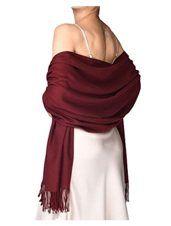 Women's Silky Scarf Pashmina Shawls and Wraps for Wedding Favors Bride Bridesmaid Gifts Evening Dress Shawl