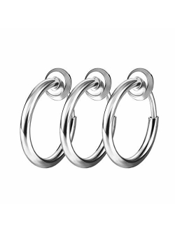 COCHARM Non-Piercing Septum Jewelry Spring Fake Clip on Earrings Hoop Cartilage Helix Lip Jewelry Hoop