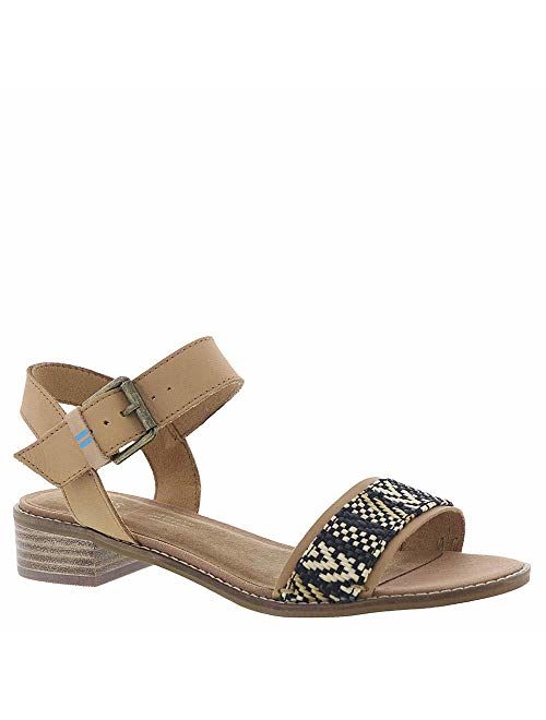 TOMS Womens Camilia Open Toe Special Occasion Ankle Strap Sandals