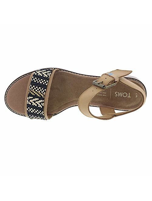 TOMS Womens Camilia Open Toe Special Occasion Ankle Strap Sandals