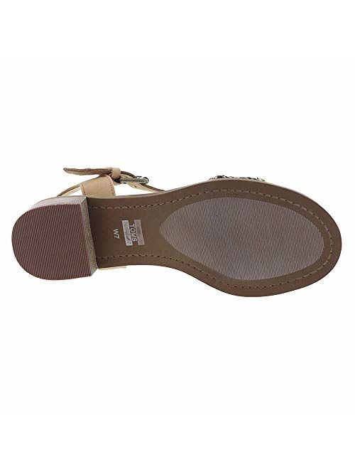 TOMS Womens Camilia Open Toe Special Occasion Ankle Strap Sandals