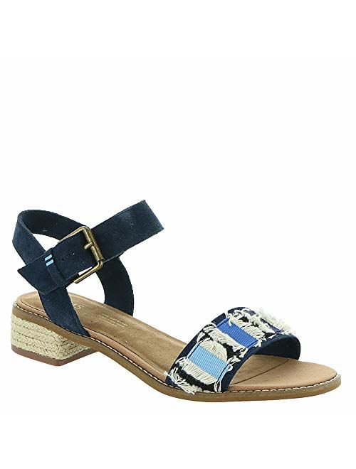 TOMS Womens Camilia Open Toe Special Occasion Ankle Strap Sandals