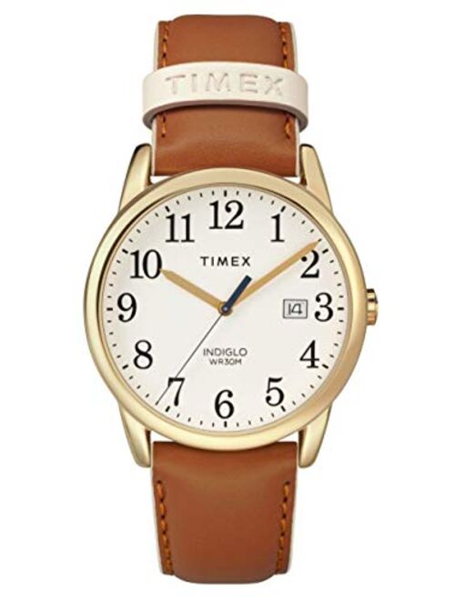 Timex Women's Easy Reader Date Leather Strap 38mm Watch