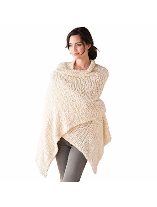 Women's One Size Soft Knit Nylon Giving Shawl Wrap in Gift Box