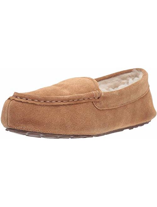 Amazon Essentials Women's Leather Moccasin Slipper