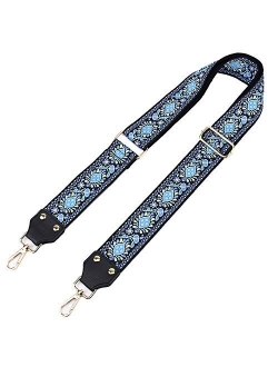 Adjustable Replacement Guitar Strap Styled Handbag Purse Strap Vintage Flower