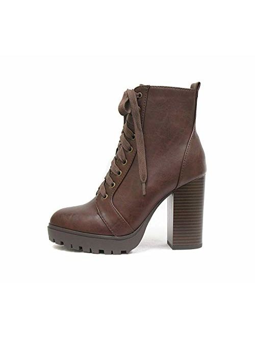 Soda Women's Malia Combat Boot