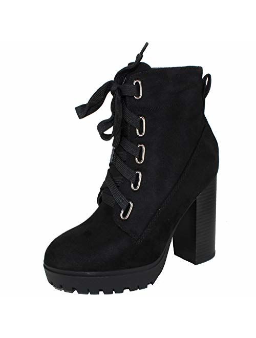 Soda Women's Malia Combat Boot