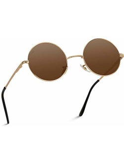 New Retro Vintage Lennon Inspired Round Metal Small Circle Sunglasses