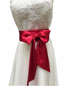 AIMECHA Special Occasion Dress sash bridal belts wedding sash 4'' Wide Double Side