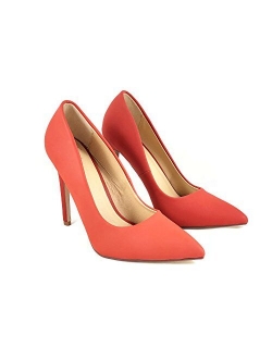 Delicious Women's Cindy Pointy Toe Classic Stiletto Pump