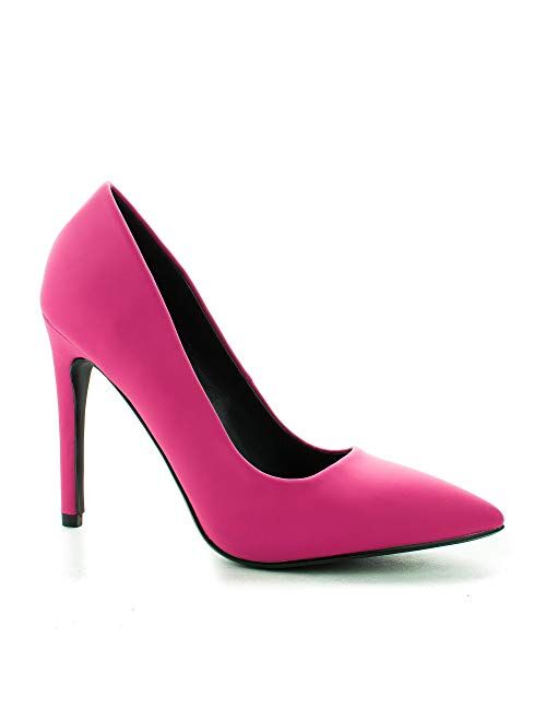 Delicious Women's Cindy Pointy Toe Classic Stiletto Pump