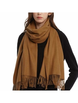 Womens Winter Scarf Cashmere Feel Pashmina Shawl Wraps Soft Warm Blanket Scarves for Women