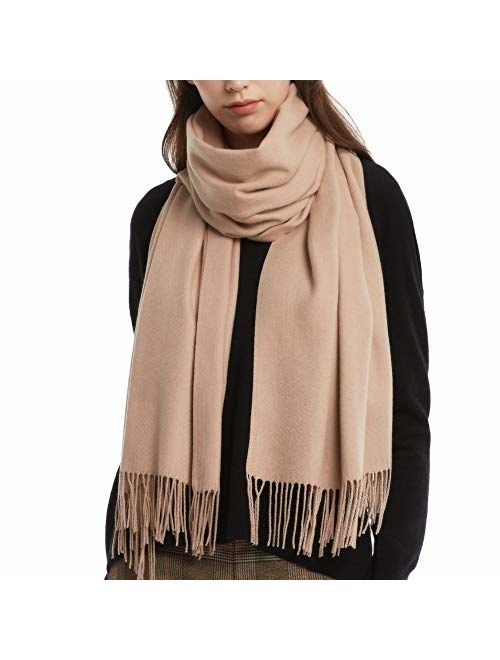 Womens Winter Scarf Cashmere Feel Pashmina Shawl Wraps Soft Warm Blanket Scarves for Women