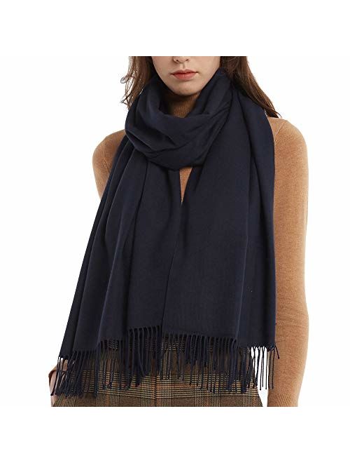 Womens Winter Scarf Cashmere Feel Pashmina Shawl Wraps Soft Warm Blanket Scarves for Women