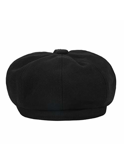 VBIGER Newsboy Hat Beret Hat Fedora Wool Blend Cap Collection Hats Cabbie Visor Cap for Men Women