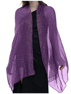 BANETTETA Starry Night Shawls and Wraps for Evening Dresses/Weddings Shawl Wrap Shiny Scarf