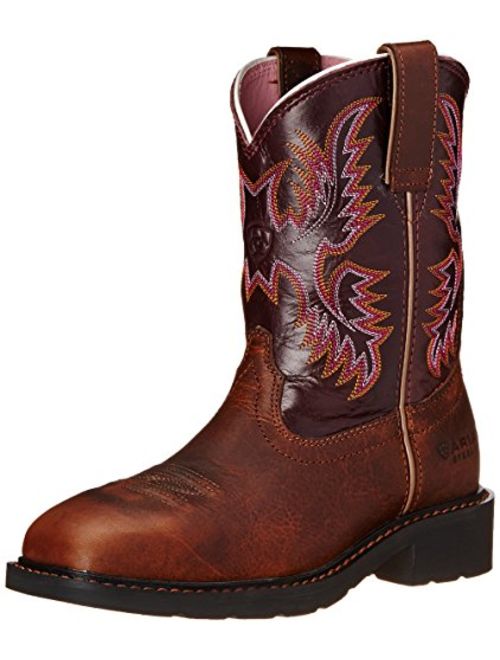 Ariat Women's Krista Pull-on Steel Toe Western Cowboy Boot