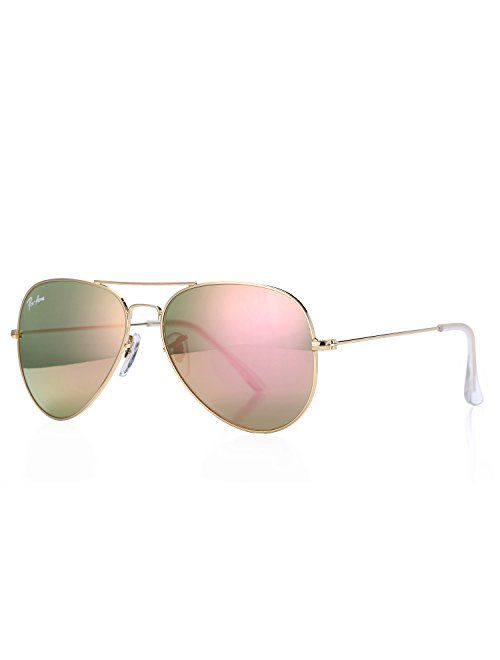 Pro Acme Aviator Crystal Lens Large Metal Sunglasses