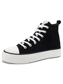 PepStep Canvas Sneakers for Women/Light Blue/Navy/Black Casual Shoes Low Top Lace up Fashion Sneakers