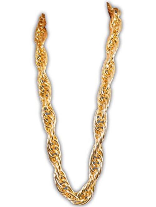 Arsimus Heavy 40-Inch Gold Rapper Chain Pimp Hip-Hop Necklace