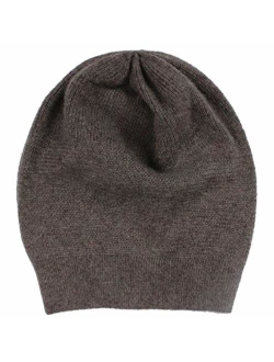 WaySoft 100% Cashmere Beanie for Women in a Gift Box, Oversized Women Beanie Hat