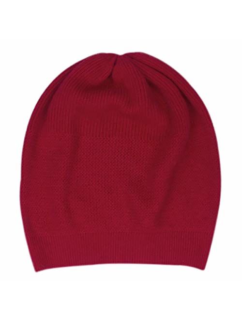 WaySoft 100% Cashmere Beanie for Women in a Gift Box, Oversized Women Beanie Hat