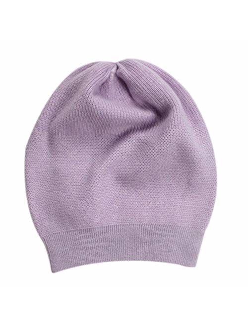 WaySoft 100% Cashmere Beanie for Women in a Gift Box, Oversized Women Beanie Hat