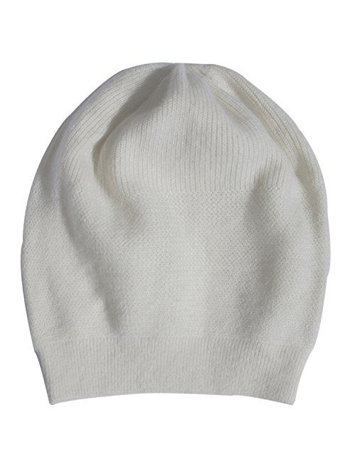 WaySoft 100% Cashmere Beanie for Women in a Gift Box, Oversized Women Beanie Hat