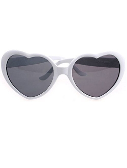 Armear Women Fashion Oversized Heart Shaped Retro Sunglasses Cute Eyewear UV400