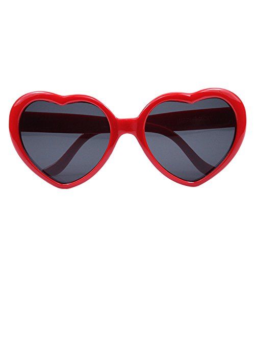 Armear Women Fashion Oversized Heart Shaped Retro Sunglasses Cute Eyewear UV400